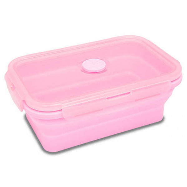 Silikonska kutija za užinu ROZE 800ml 