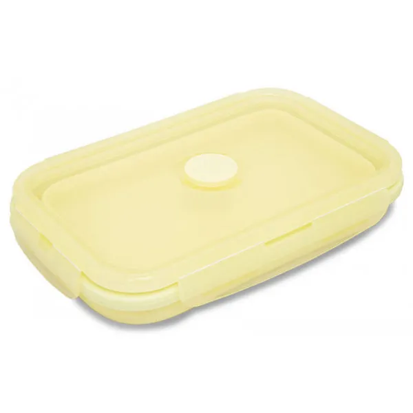 Silikonska kutija za užinu PUDER ŽUTA 800ml 