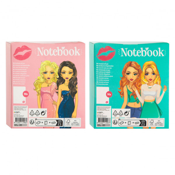 Notes 10x15 cm sa olovkom BESTIES (više vrsta) 