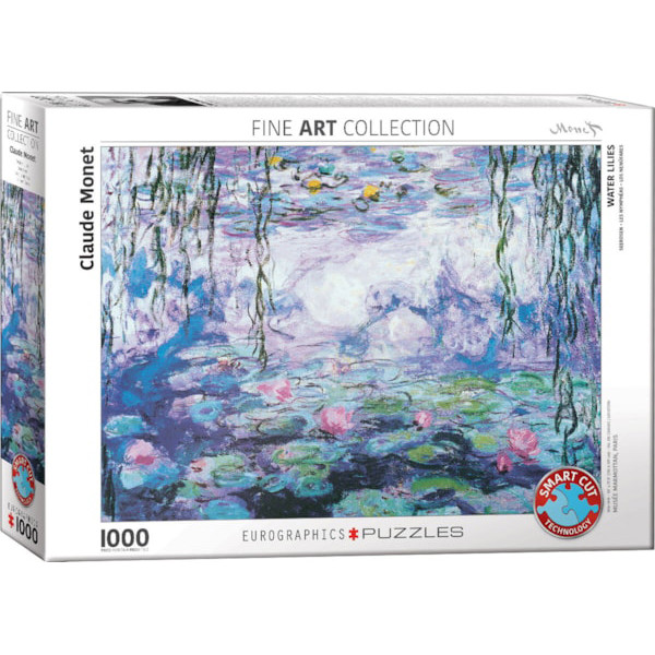 Puzzle WATERLILIES BY CLAUDE MONET 1000kom 
