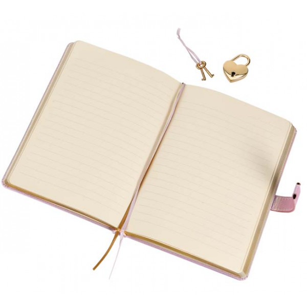 VICTORIA'S JOURNALS dnevnik sa ključićem ROZE 