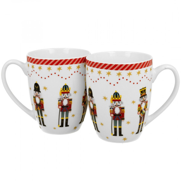 Novogodišnje šolje CHRISTMAS NUTCRACKER 2 kom u poklon kutiji 