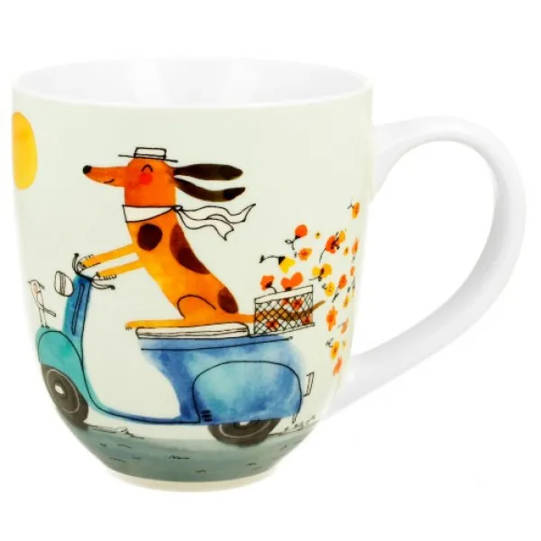 XXL šolja DOG'S WORLD - DOG ON A SCOOTER 1000ml 