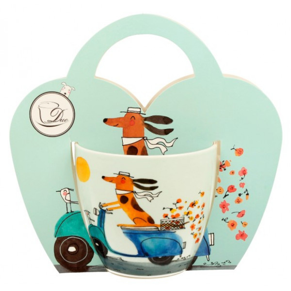 Velika šolja DOG'S WORLD - DOG ON A SCOOTER 460ml 