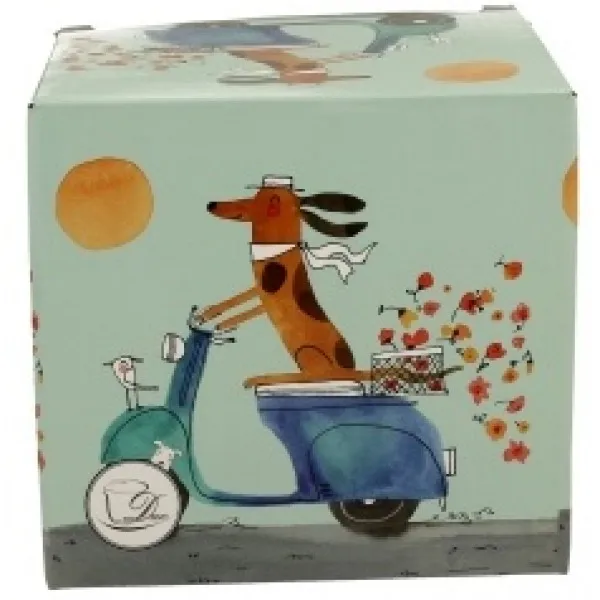 Šolja DOG'S WORLD - DOG ON A SCOOTER 650ml 