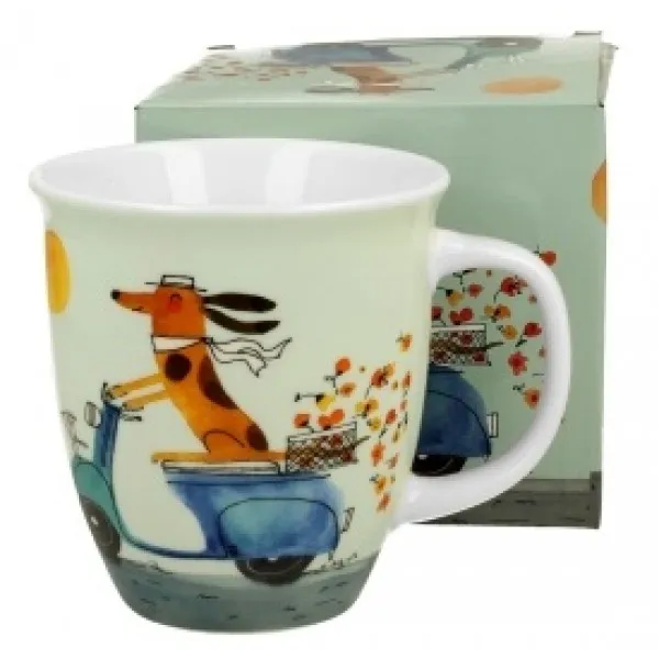 Šolja DOG'S WORLD - DOG ON A SCOOTER 650ml 