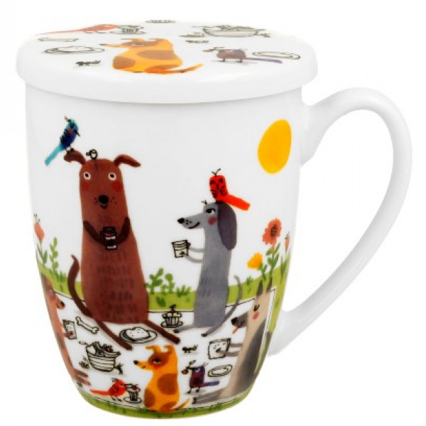 Šolja sa infuzerom DOG'S WORLD - DOGS PICNIC 430ml 