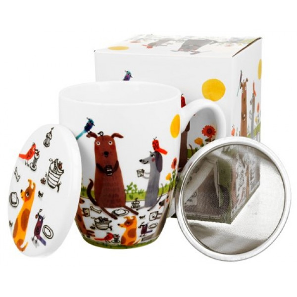 Šolja sa infuzerom DOG'S WORLD - DOGS PICNIC 430ml 