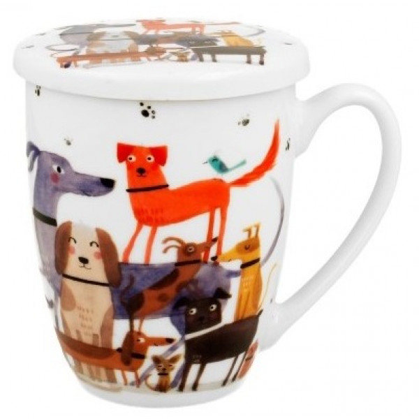 Šolja sa infuzerom DOG'S WORLD - DOG WALK 430ml 