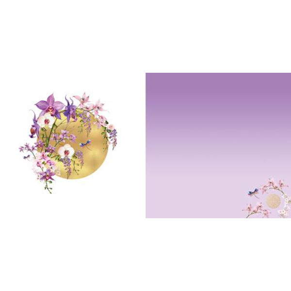 Čestitka ORIENTAL ORCHID 