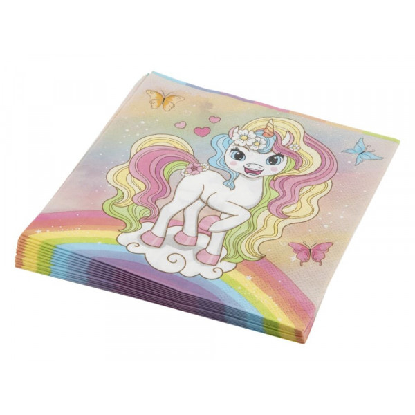 Rođendanske salvete 33x33cm UNICORN 12 kom 