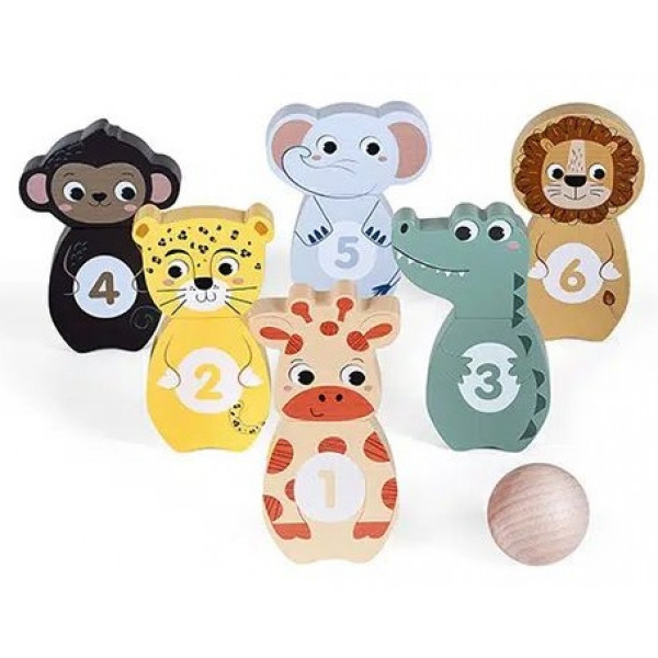 PINO drveni set za KUGLANJE 