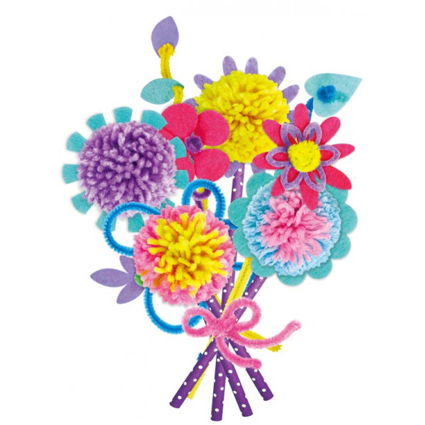 Kreativni set POM POM BUKET - CVEĆE 