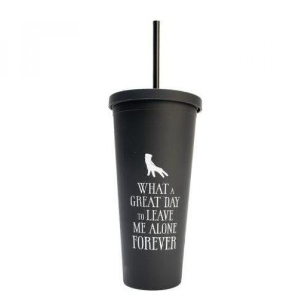 Plastična čaša sa slamčicom WEDNESDAY 650ml 