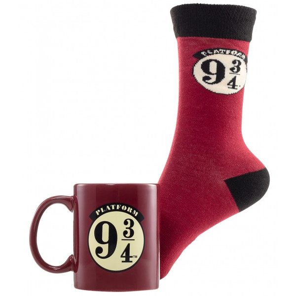 HARRY POTTER poklon set (čarape i šolja) PLATFORM 9 3/4 