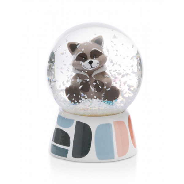 Staklena kugla NICI Raccoon Lenno 