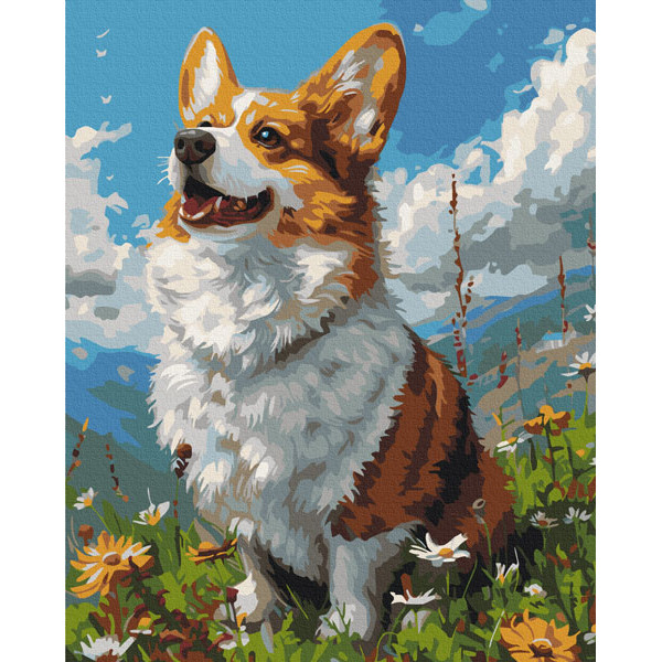 Kreativni set - oboj po brojevima  SUNNY CORGI 