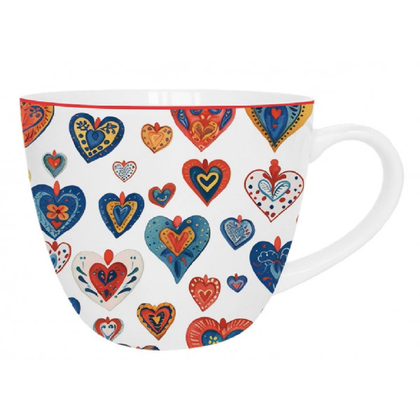 Šolja COLORFUL HEARTS 3 - 460ml 