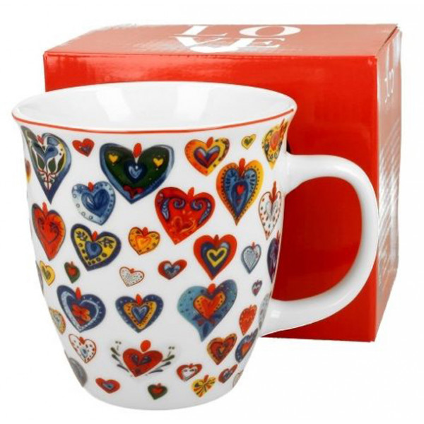 Šolja COLORFUL HEARTS 650ml 