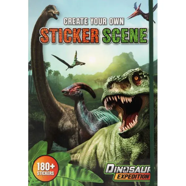 Knjiga sa stikerima A4 DINOSAURUSI 