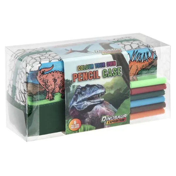 Oboji svoju pernicu DINOSAURUS + 6 flomastera 