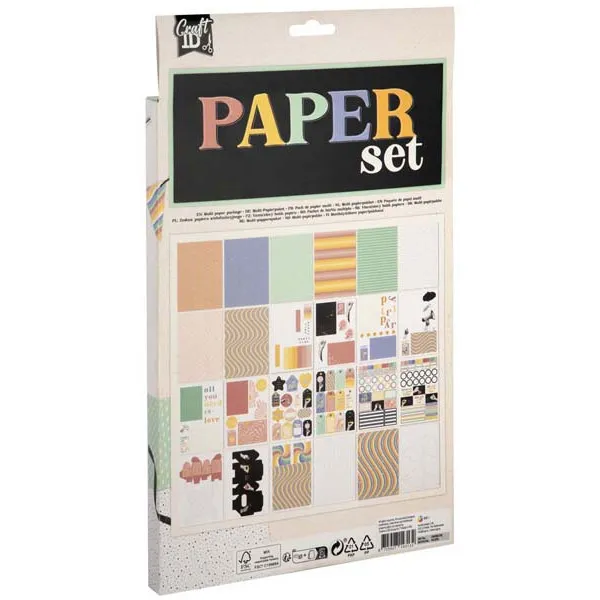 Set ukrasnih papira A4, 62kom 