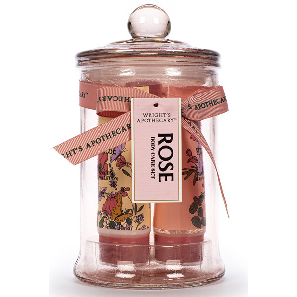 Kozmetički set piling, kupka i losion ROSE 