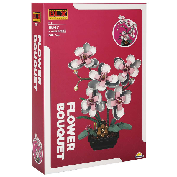 Kreativni set sklopivih kocki ORHIDEJA 660 kom 