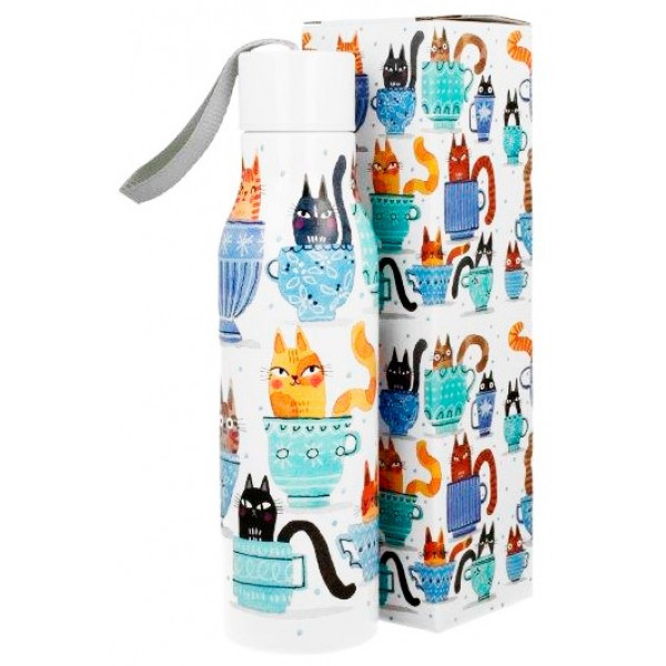 Termos od nerđajućeg čelika CAT'S WORLD - TEACUP CATS 