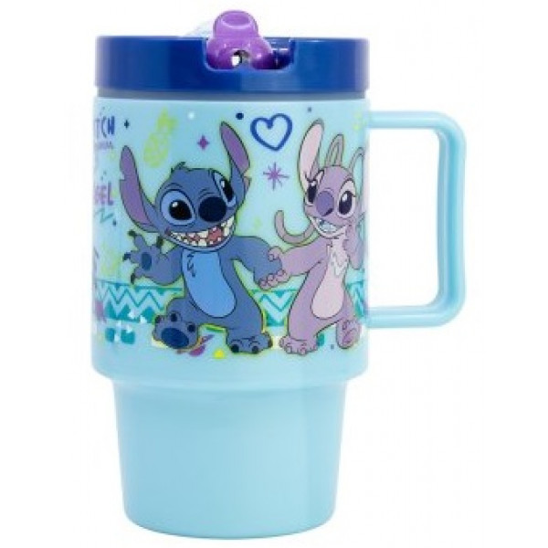 Plastična putna šolja STITCH 530ml 