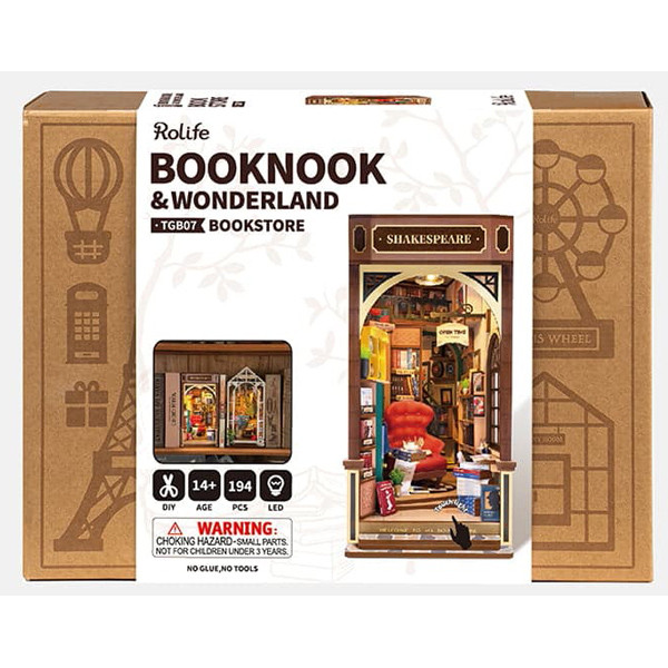 3D drvene puzzle/držač za knjige BOOKSTORE 