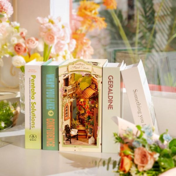 3D drvene puzzle/držač za knjige FLORAL CORNER 