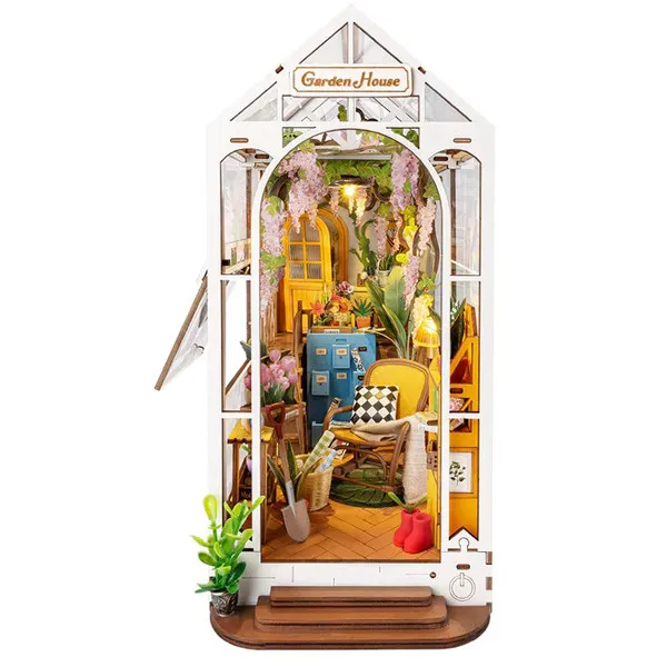 3D drvene puzzle/držač za knjige  GARDEN HOUSE 