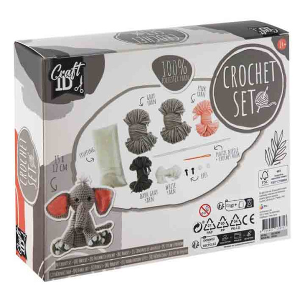 Kreativni set za heklanje SLON 