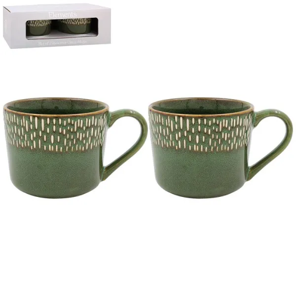 Set dve šolje REACTIVE GLAZE (Više vrsta) 