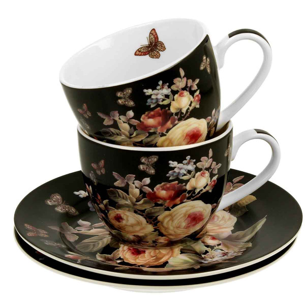 Set dve espreso šolje sa tacnama WARDA 