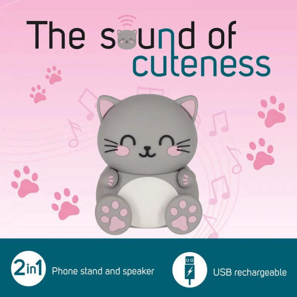 Bežični zvučnici sa postoljem za telefon SOUND OF CUTENESS 