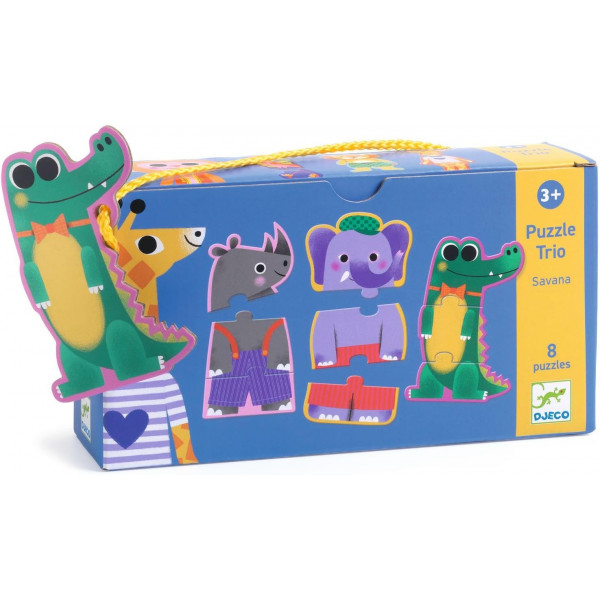 Puzzle za decu SAVANA 8 kom 