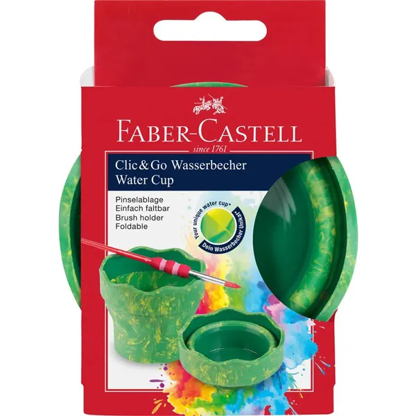 FABER CASTELL čaša CLIC&GO ZELENA 