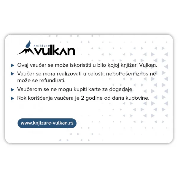 GIFT KARTICA / VAUČER Plava zlatni trouglići 1000 