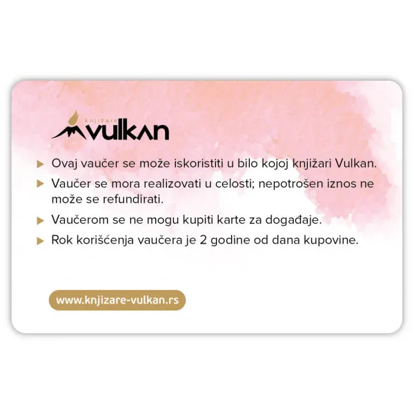 GIFT KARTICA / VAUČER Srećan rođendan roze zlatna 3000 