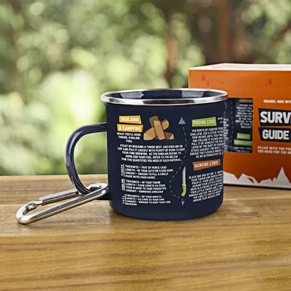 Metalna šolja SURVIVAL GUIDE 