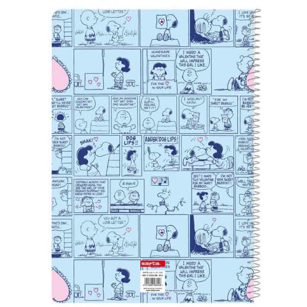 Notes SNOOPY A4 tvrdi povez 80 strana, kvadratići 
