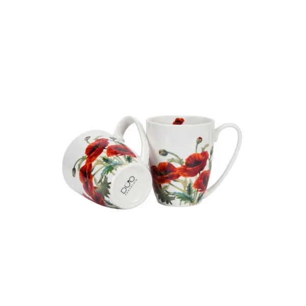 2 klasične šolje 360ml POPPIES 