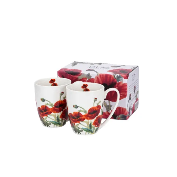 2 klasične šolje 360ml POPPIES 