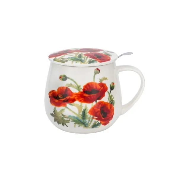 Šolja okrugla sa infuzerom 430ml CLASSIC POPPIES 