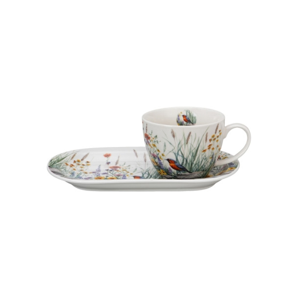 Set za doručak šolja 440 ml sa tacnom JULY 