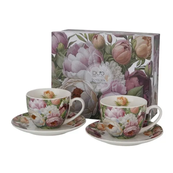 Set dve šolje PEONIES 