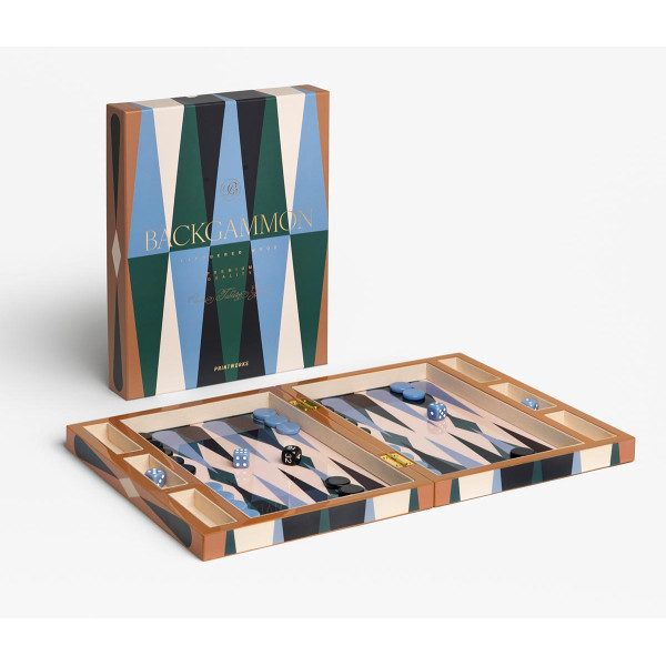 Društvena igra BACKGAMMON (lakirana drvena kutija) 