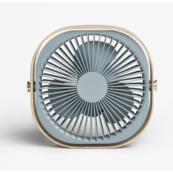 USB ventilator FANTASTIC WOOD - BLUE 